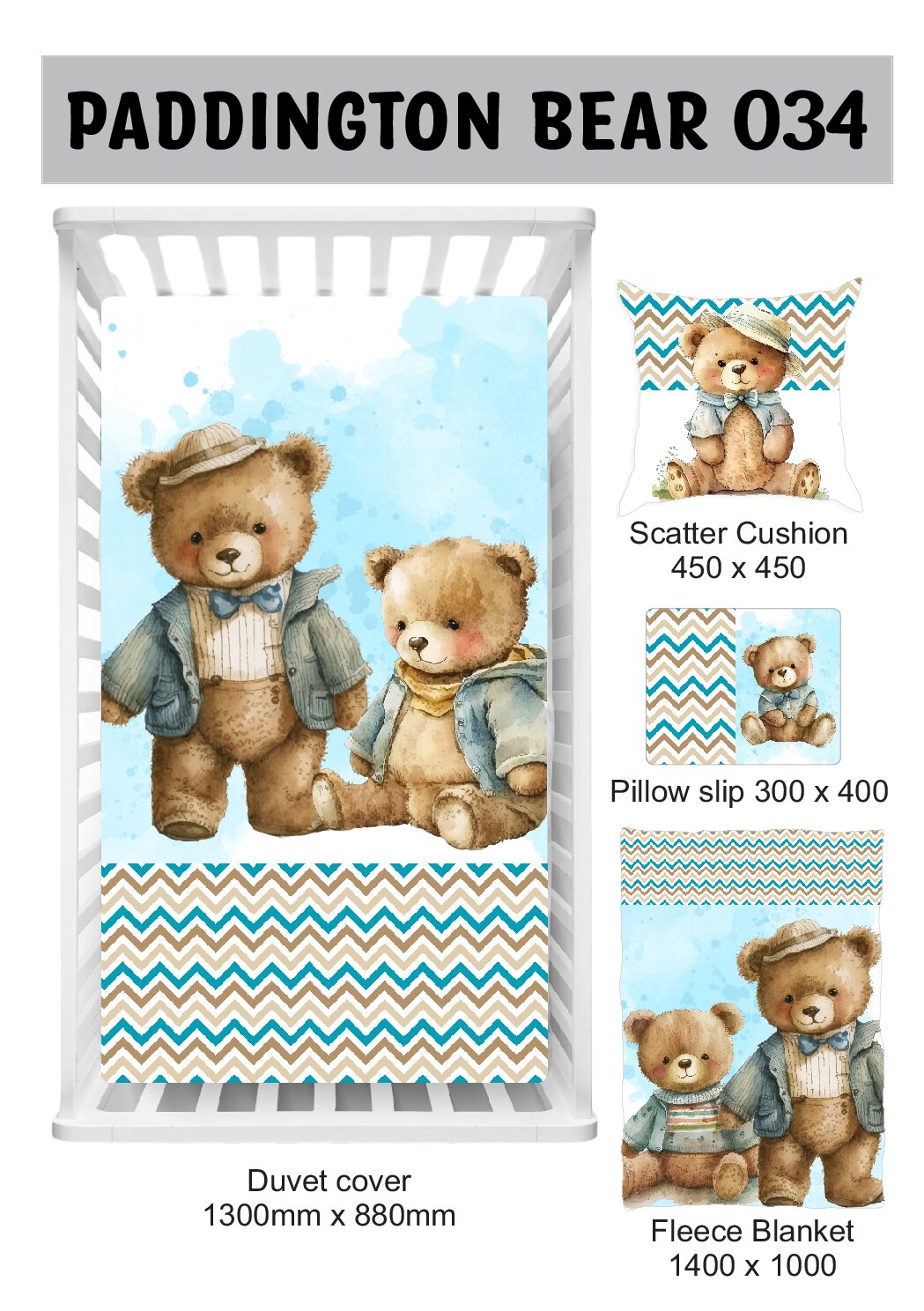 (COMBO 2) Baby Bedding