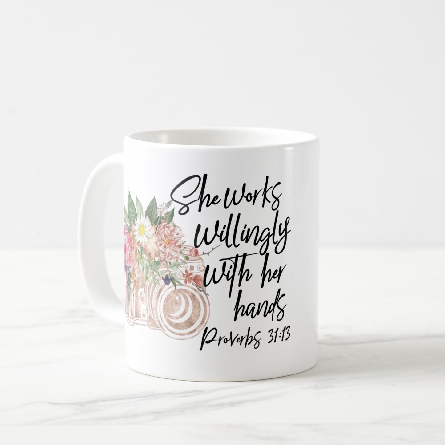 Proverbs 31:13 mugs