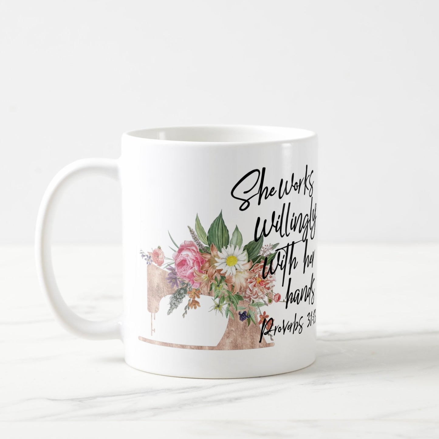 Proverbs 31:13 mugs