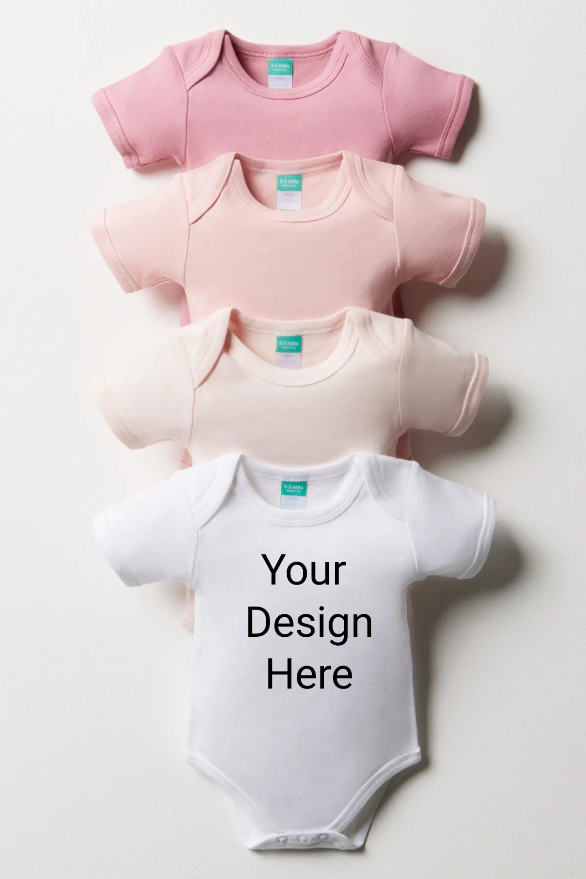 Pink 4 pack Short Sleeve Bodyvests