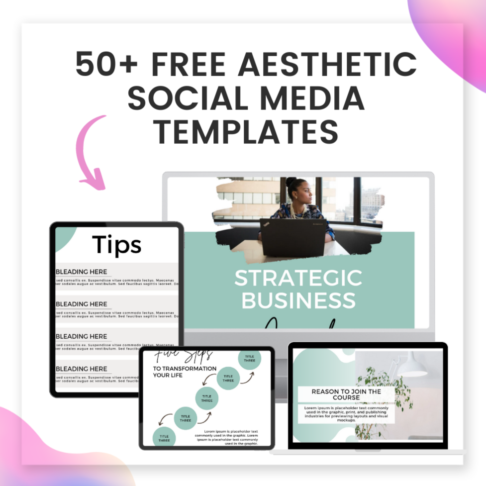 *50+ FREE Aesthetic Social Media Templates