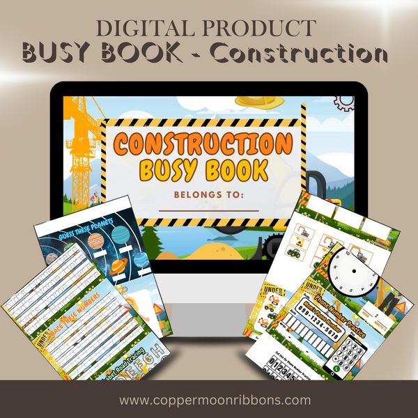 Busy Book - Construction – Coppermoon Ribbons & Printing