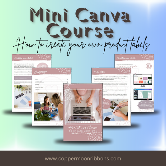 *MINI CANVA COURSE - How to Create Your Own Product Labels