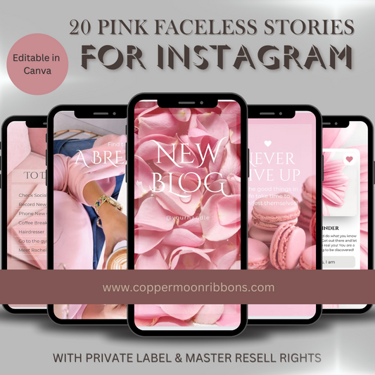 *20 Pink Instagram Stories Templates