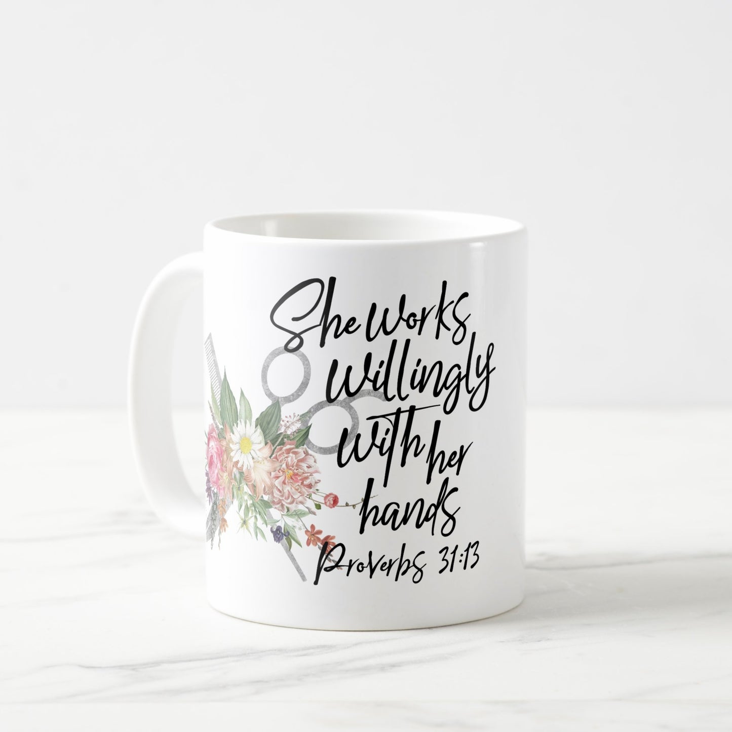 Proverbs 31:13 mugs