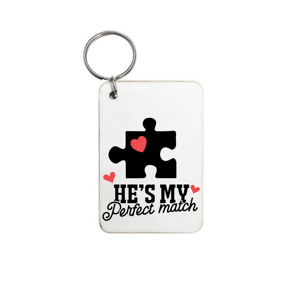 Couples MDF Keyring Set