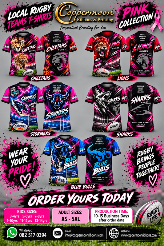 Local Rugby Teams T-shirts PINK COLLECTION