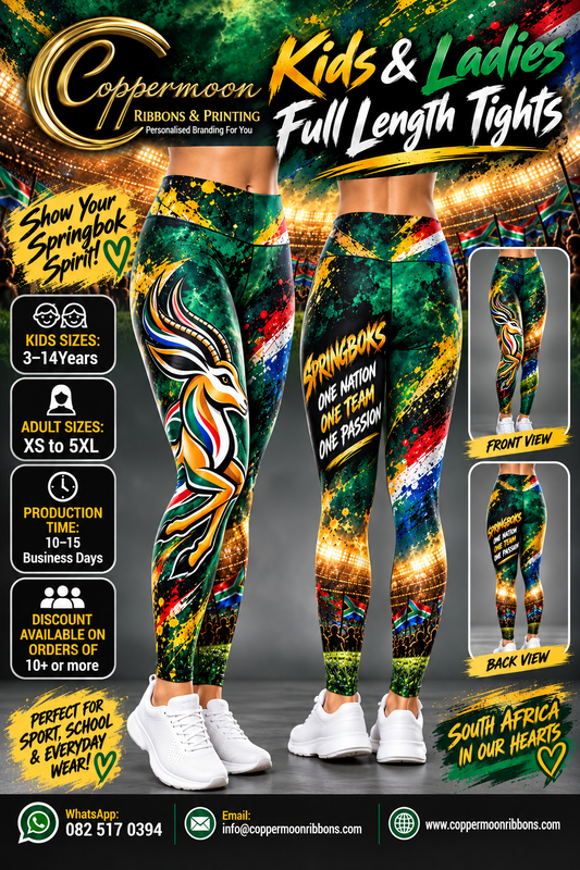 Ladies SA Rugby Supporters Full Length Leggings (Arena)
