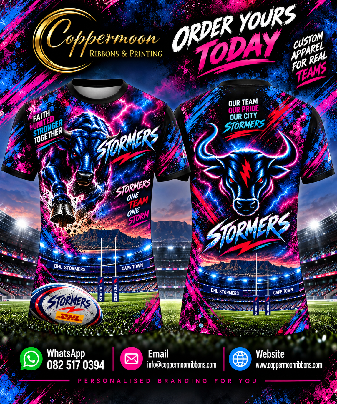 Local Rugby Teams T-shirts PINK COLLECTION