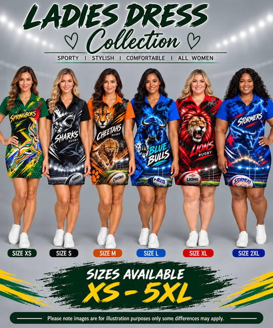 Ladies Rugby Supporters Dress Collection